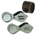 10X Professional Quality Chrome Plated Triplet Loupe
